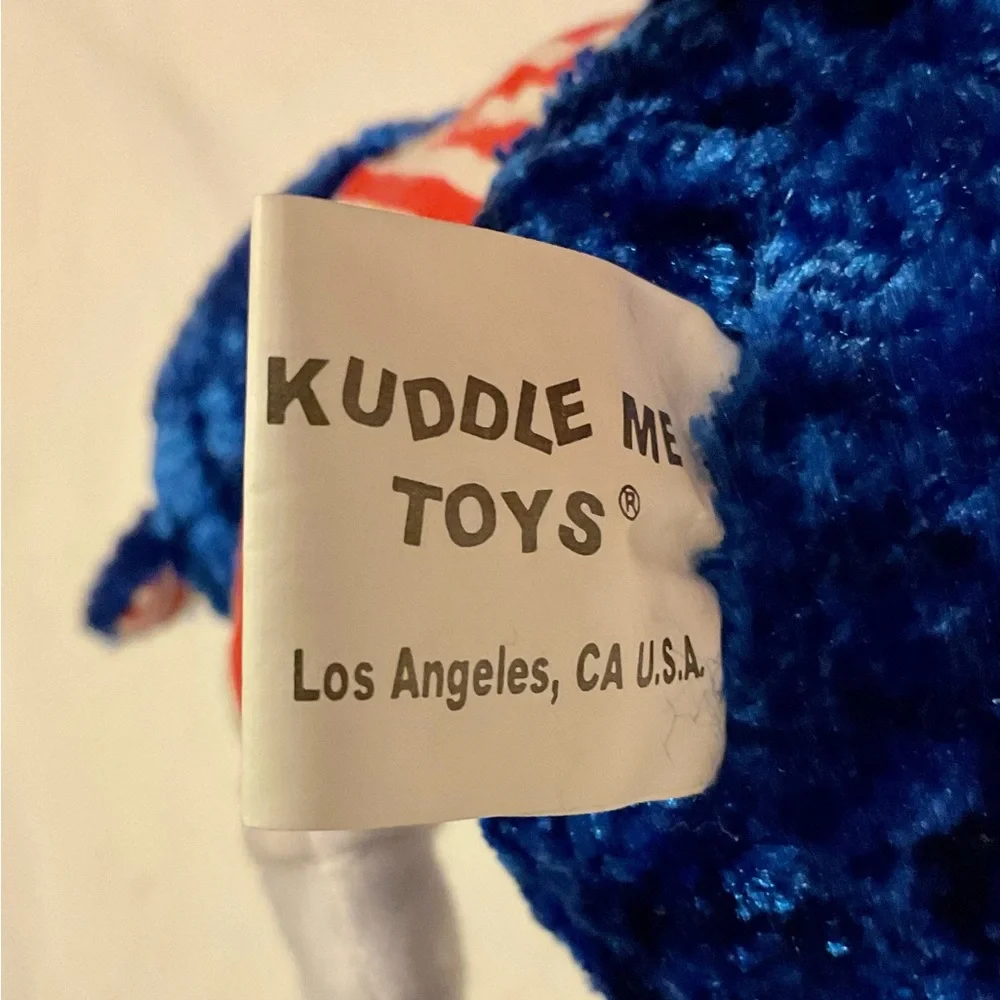 Red, white and blue stuffed animal pair